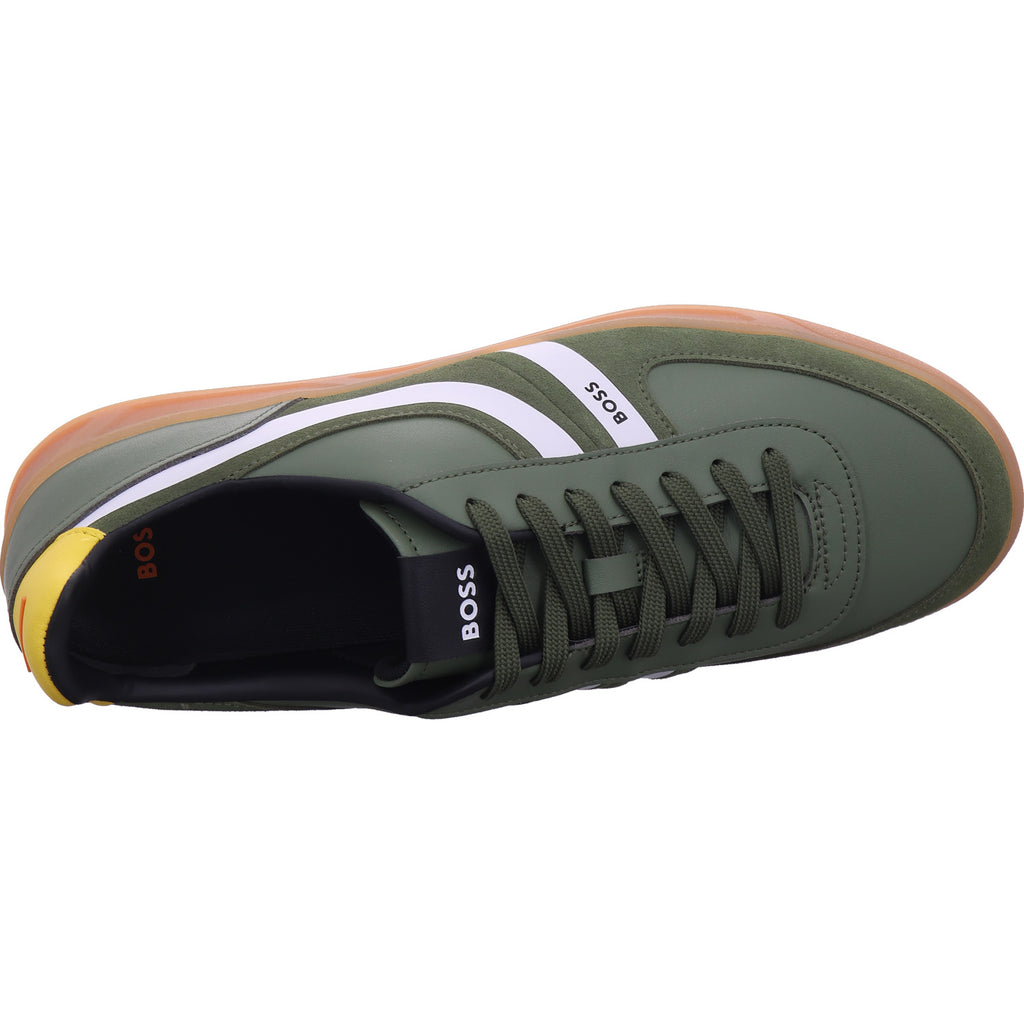 HUGO BOSS AG Men's Brandon Tenn Mipu low-top shoes in green
