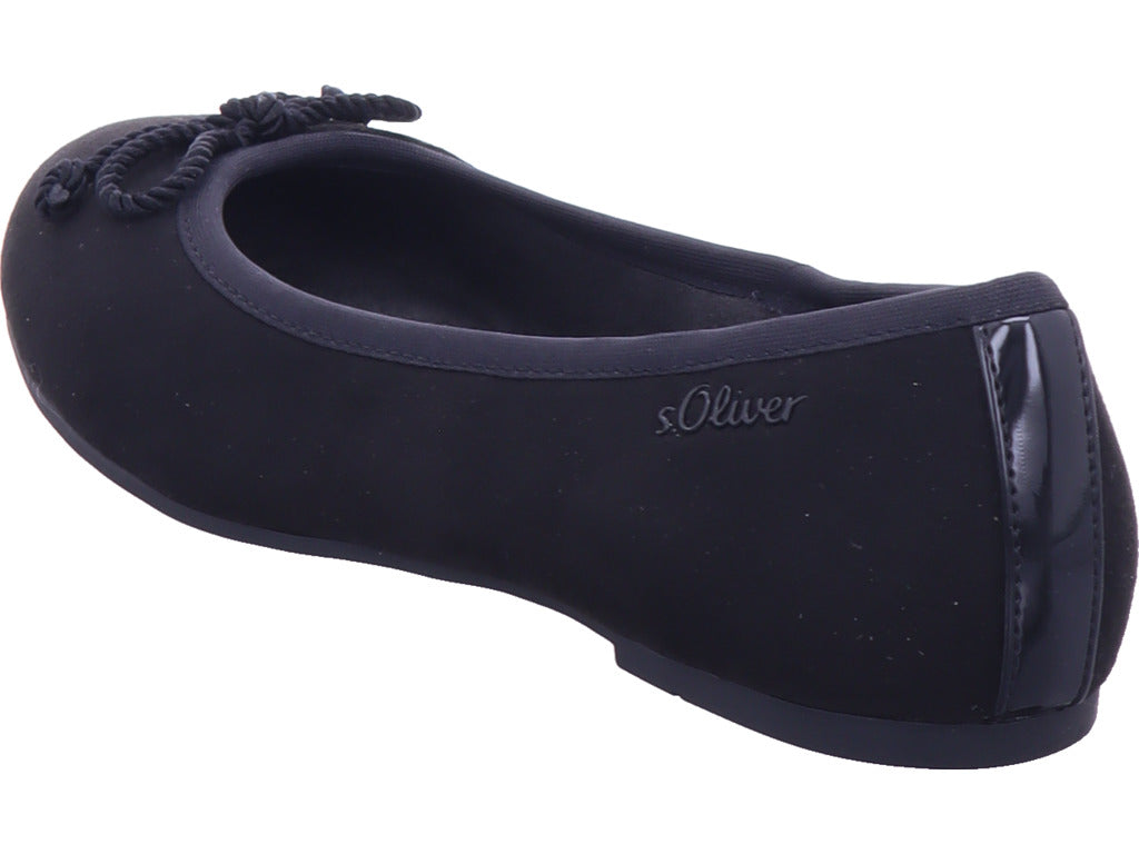 s.Oliver Damen Ballerina  in schwarz