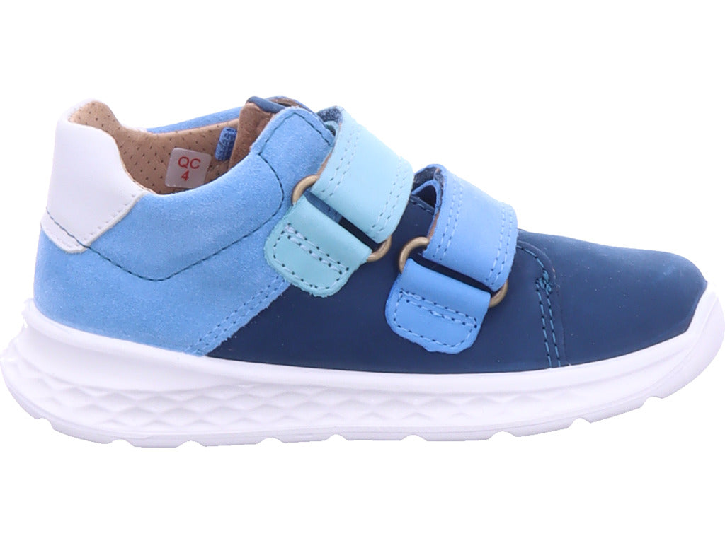 Superfit Jungen Lauflernschuh Stiefelette Leder \ Breeze in blau