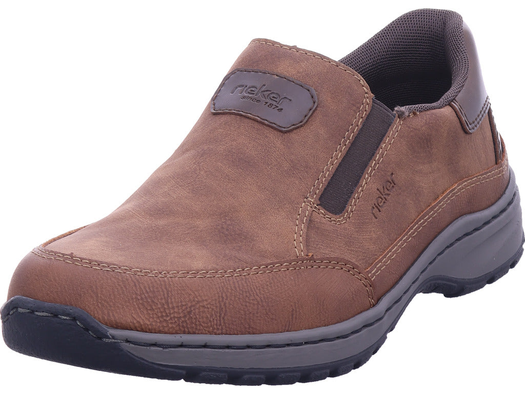 Rieker men's slippers Hwk men's low shoes in brown