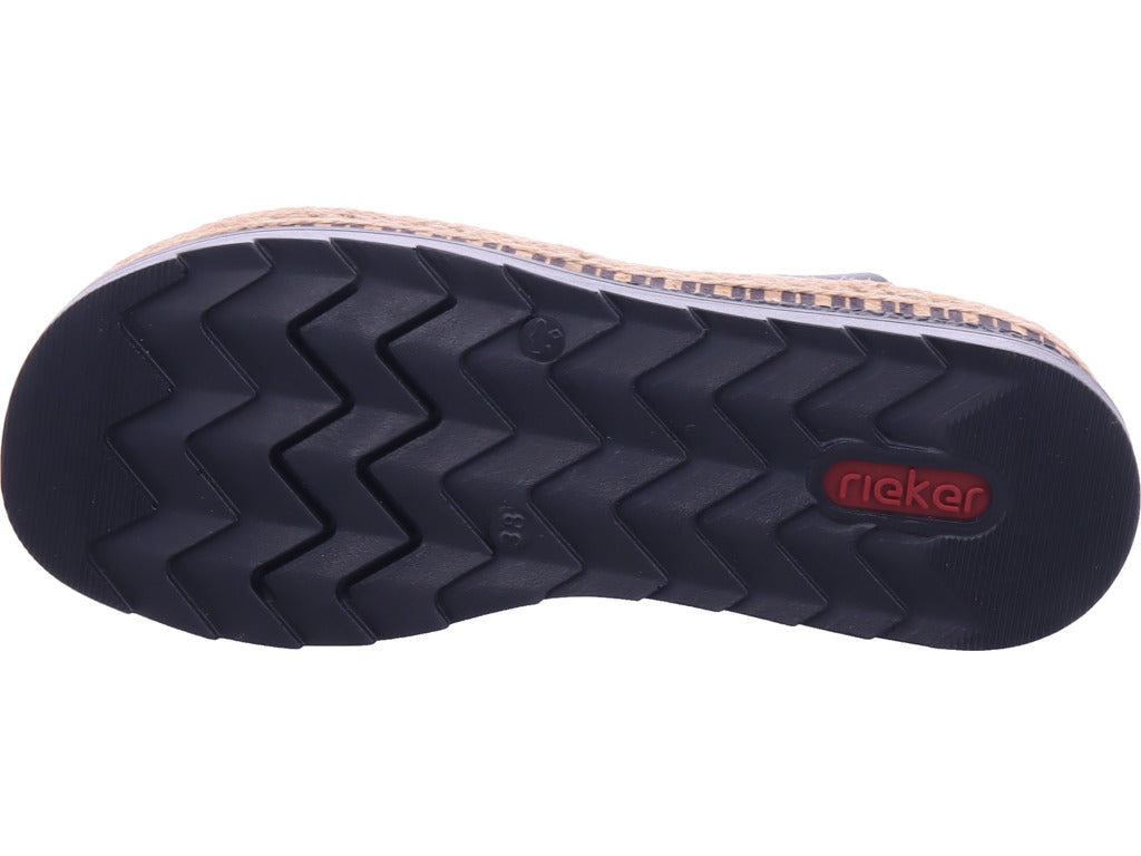 Rieker Damen Pantolette  in schwarz