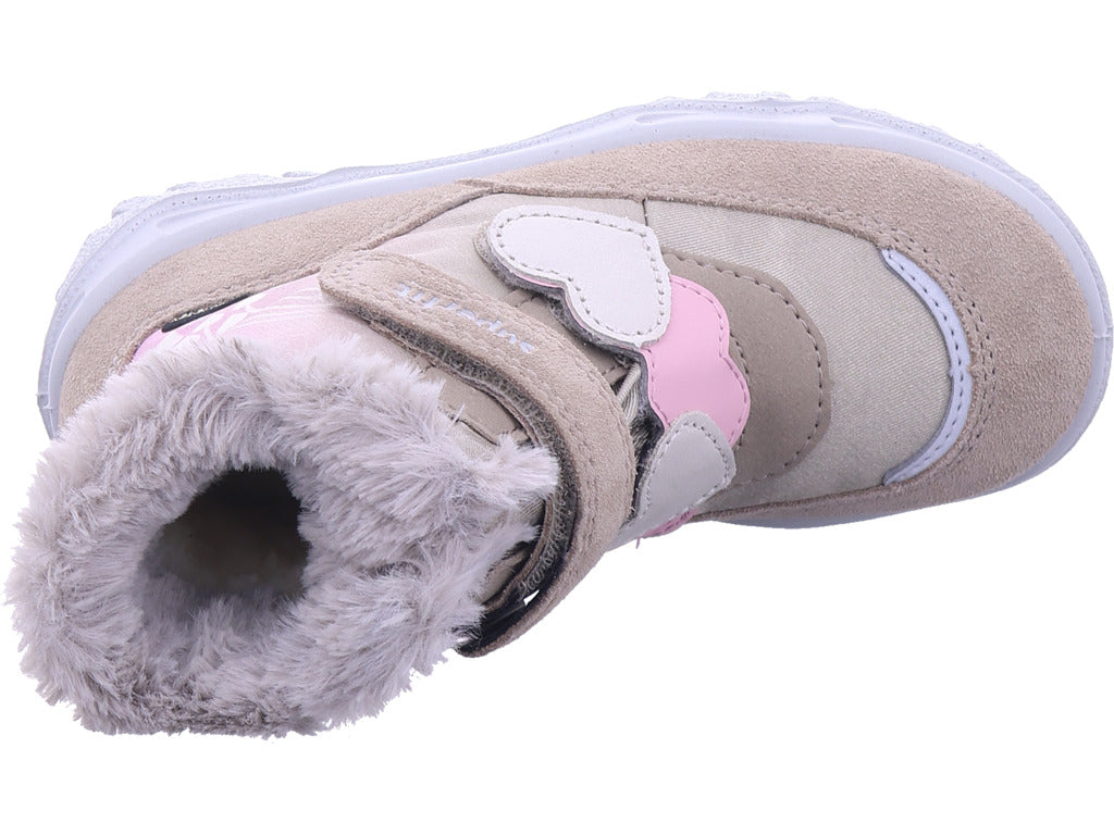 Superfit Mädchen Moonboots Schuh Textil \ Husky1 in beige