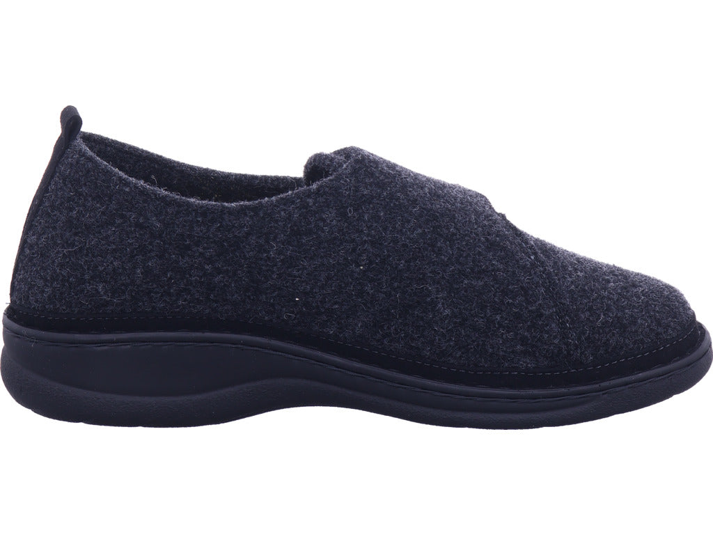 Varomed Herren Hausschuh Bruce Slipper in schwarz