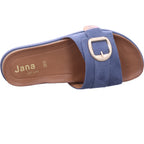 Jana Damen Pantolette  in blau