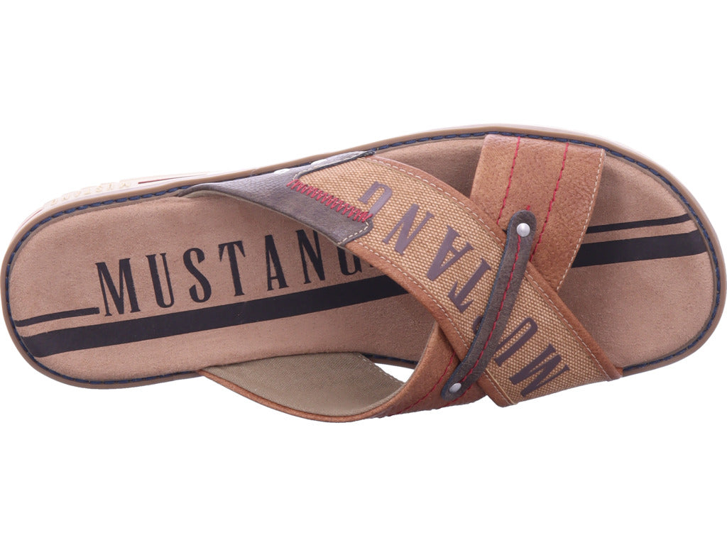 Mustang Herren Pantolette  in braun