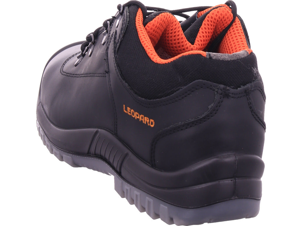 Leopard Herren Arbeitsschuh Sicherheitshalbschuh S3 in schwarz