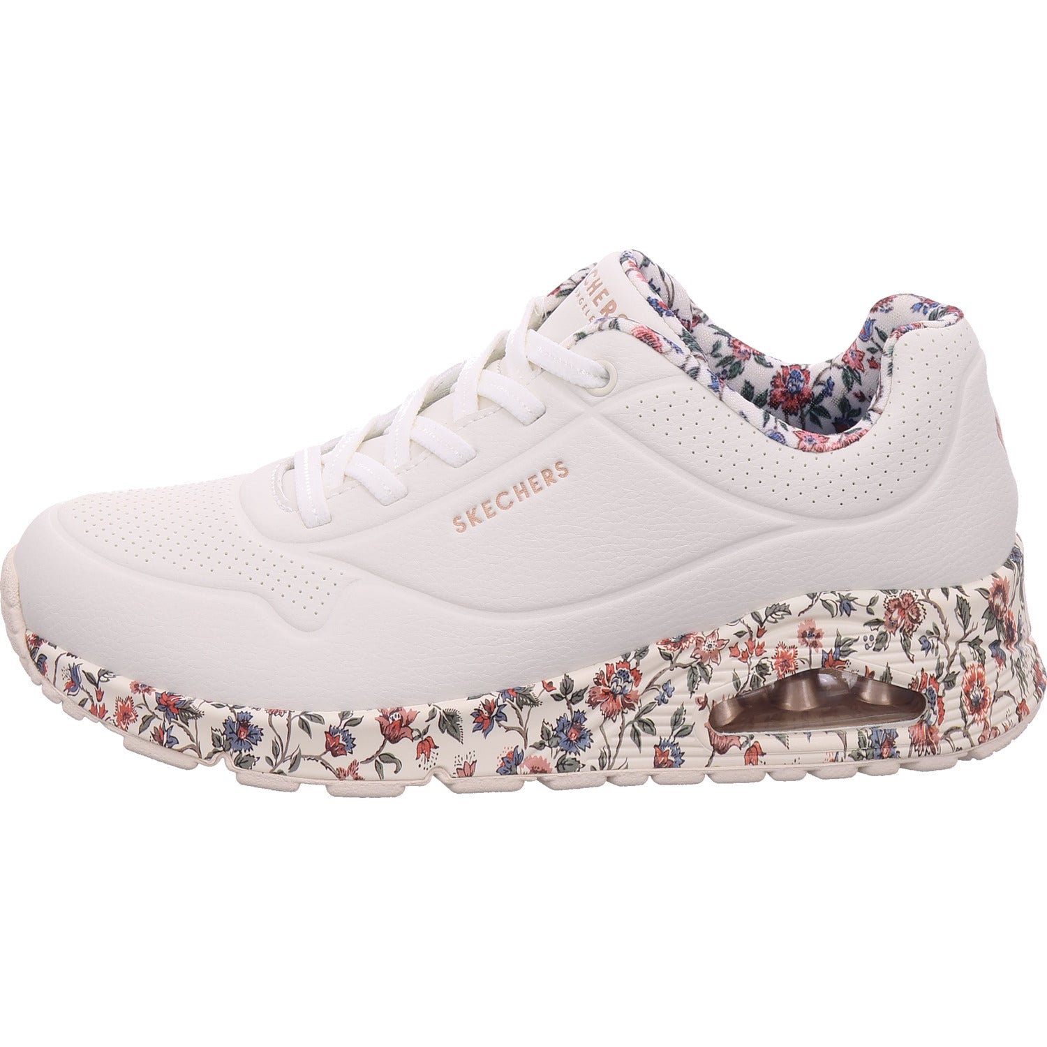 SKECHERS Damen Sneaker Uno Safari Time in weiß