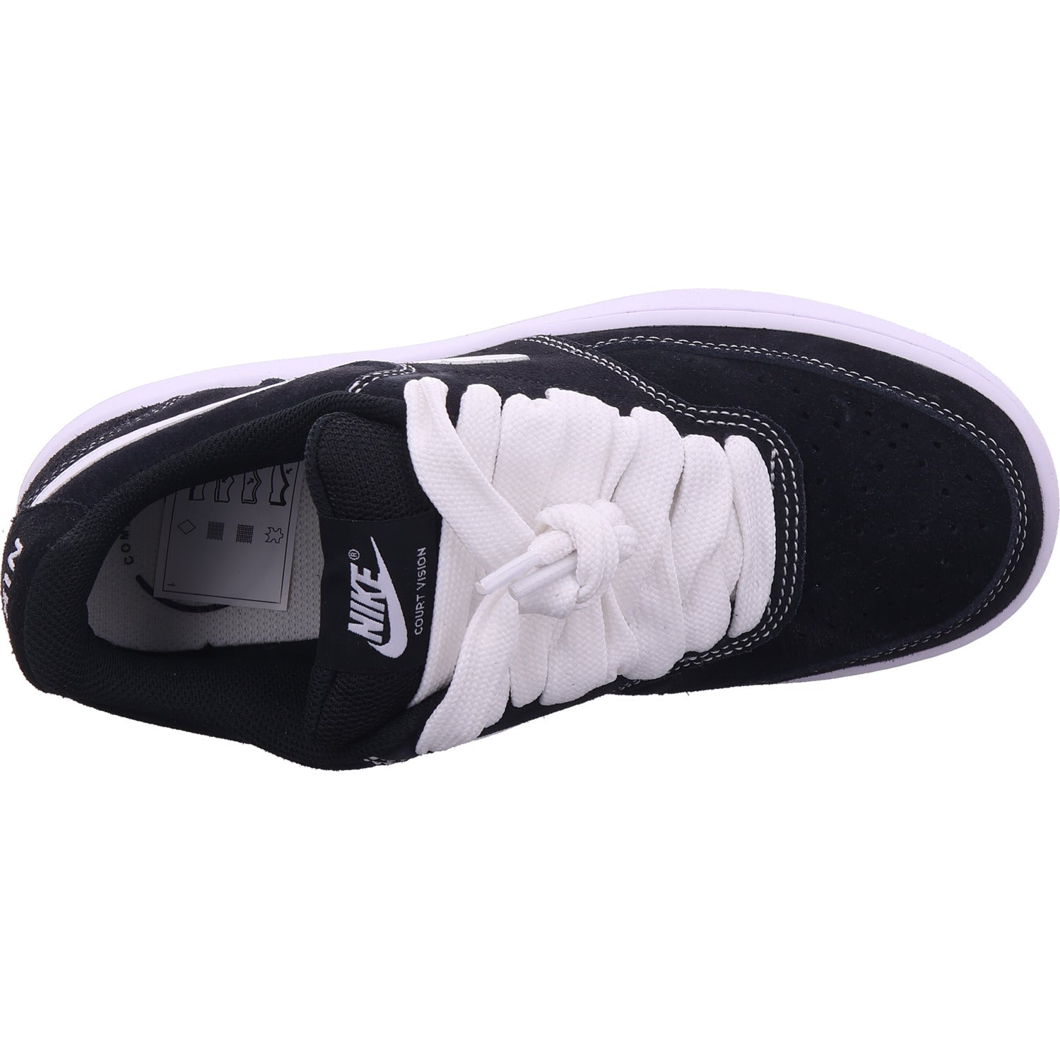 Nike Boys' Sneakers W Nike Court Vision Lo Fl in Black