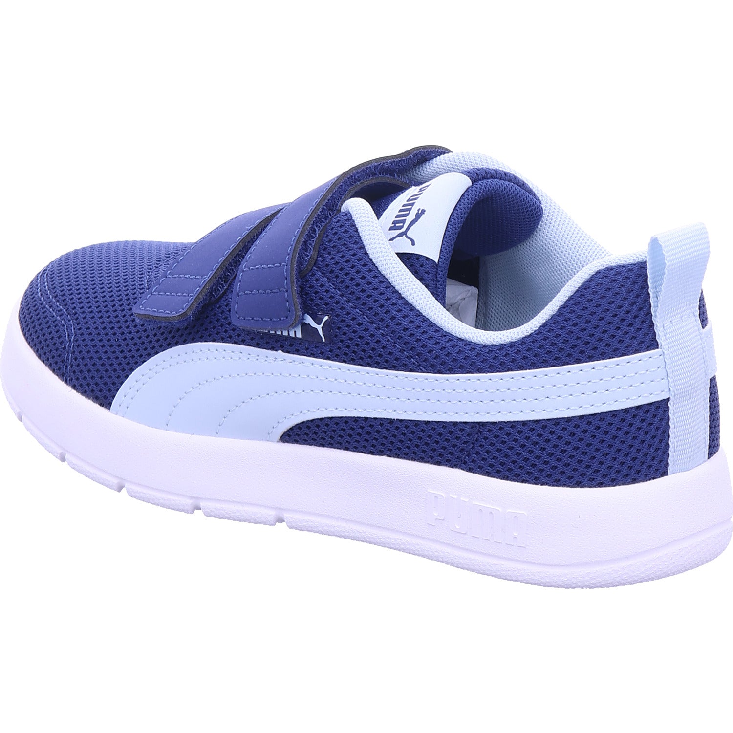 Puma chlapecká sportovní obuv Courtflex V3 Mesh Ps v modré barvě