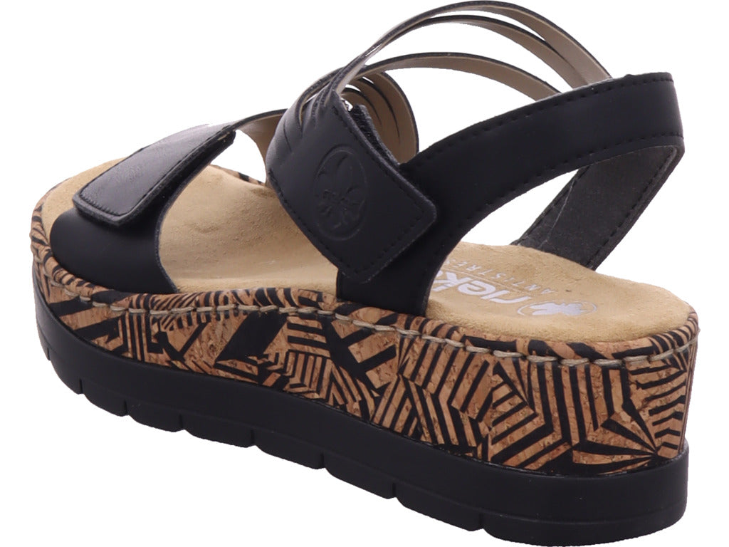 Rieker Women's Sandals Fsk Women's Sandals in black