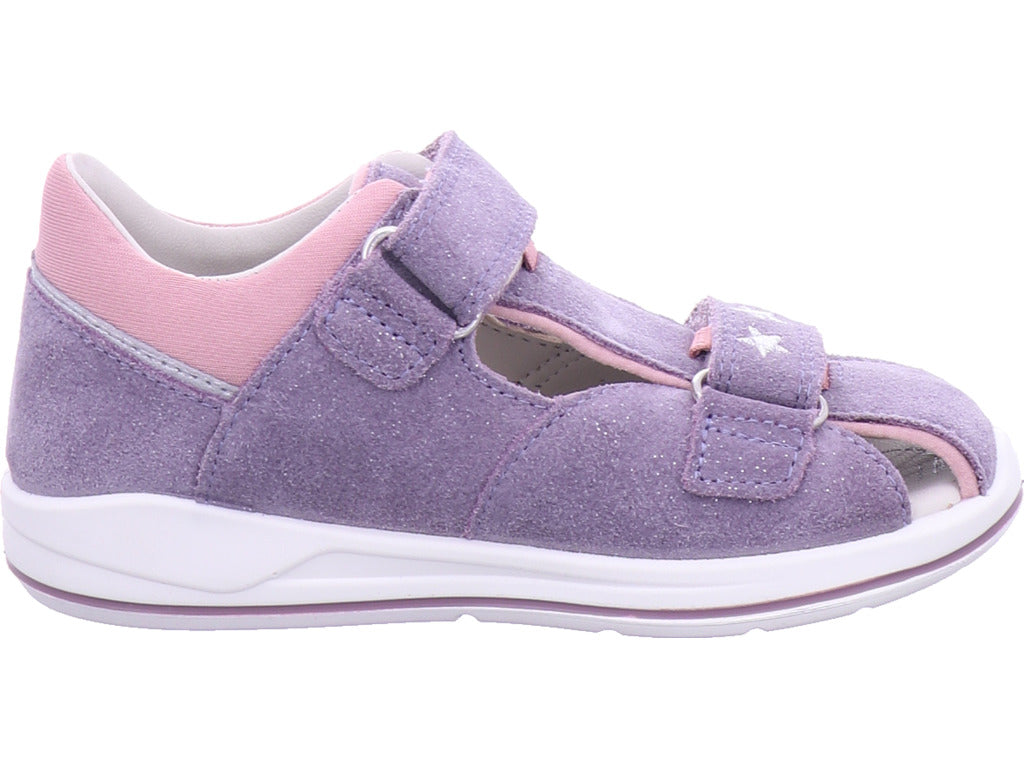 Superfit Damen Sandalette Sandale Leder \ Boomerang in lila