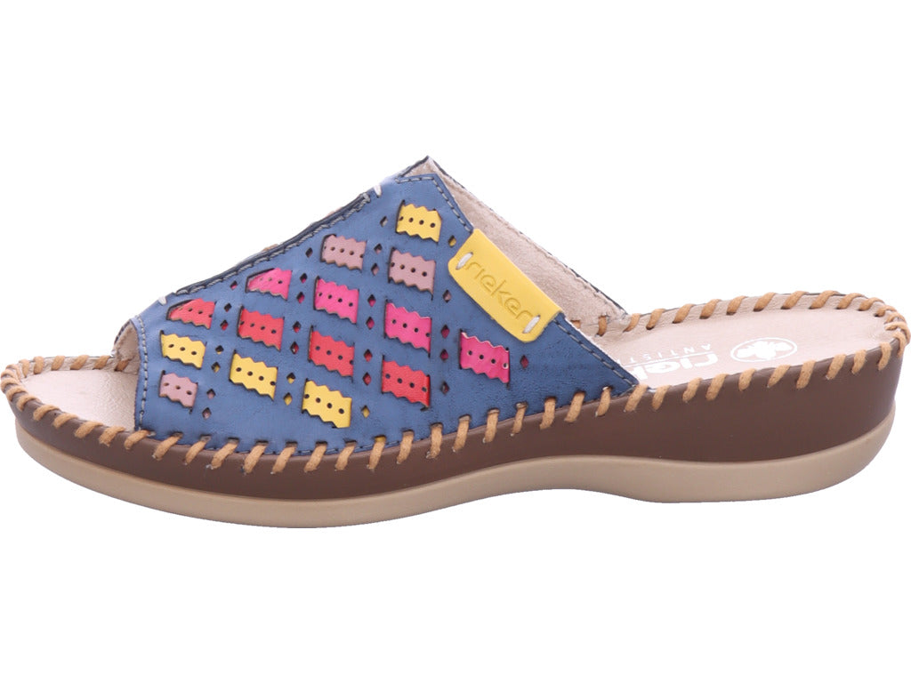 Rieker Damen Pantolette  in blau