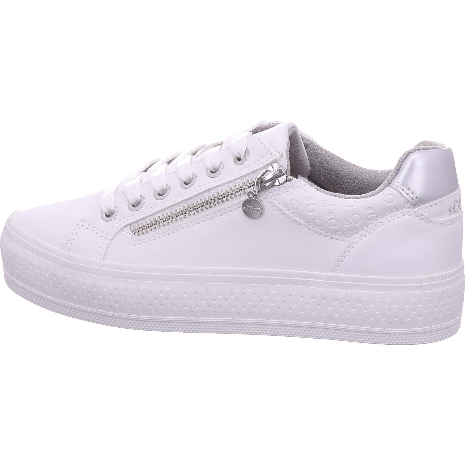 s.Oliver women's sneakers in white