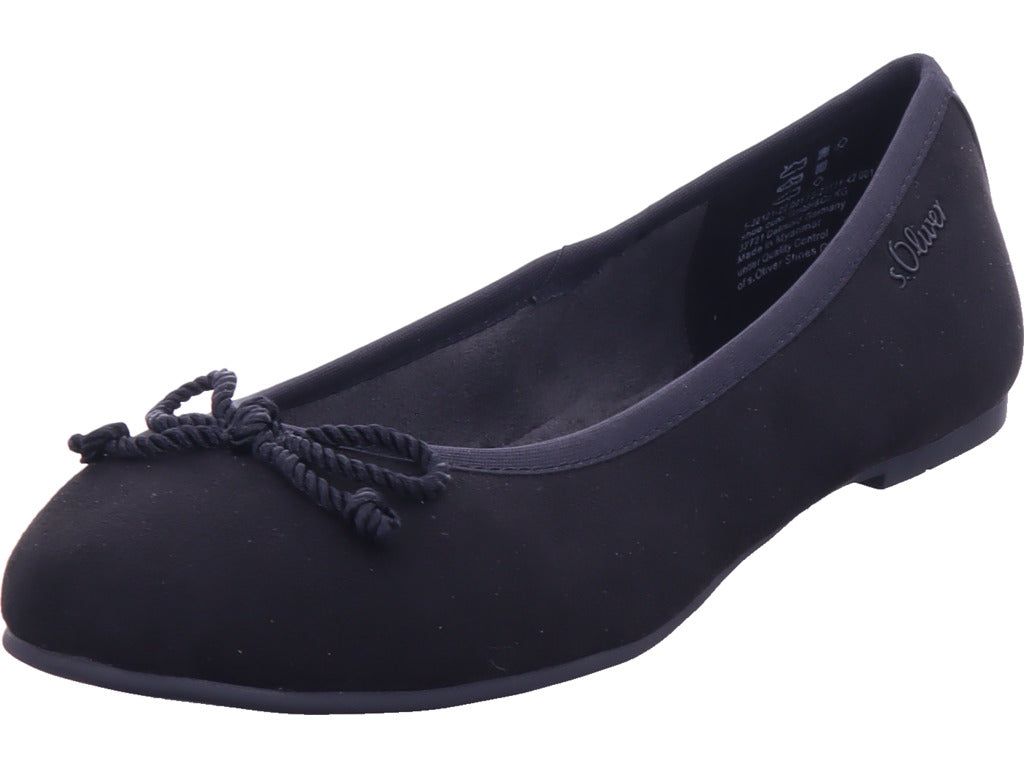 s.Oliver Damen Ballerina  in schwarz