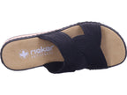 Rieker women's mule Fsk women's sandals in black