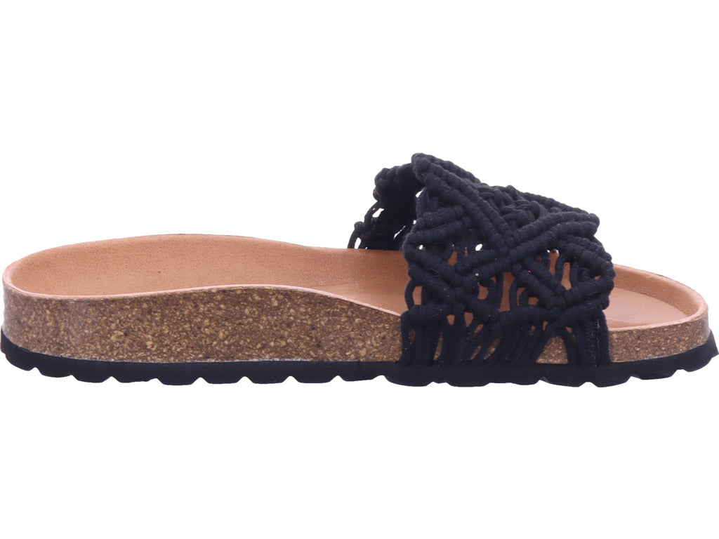 Verbenas Damen Pantolette  in schwarz