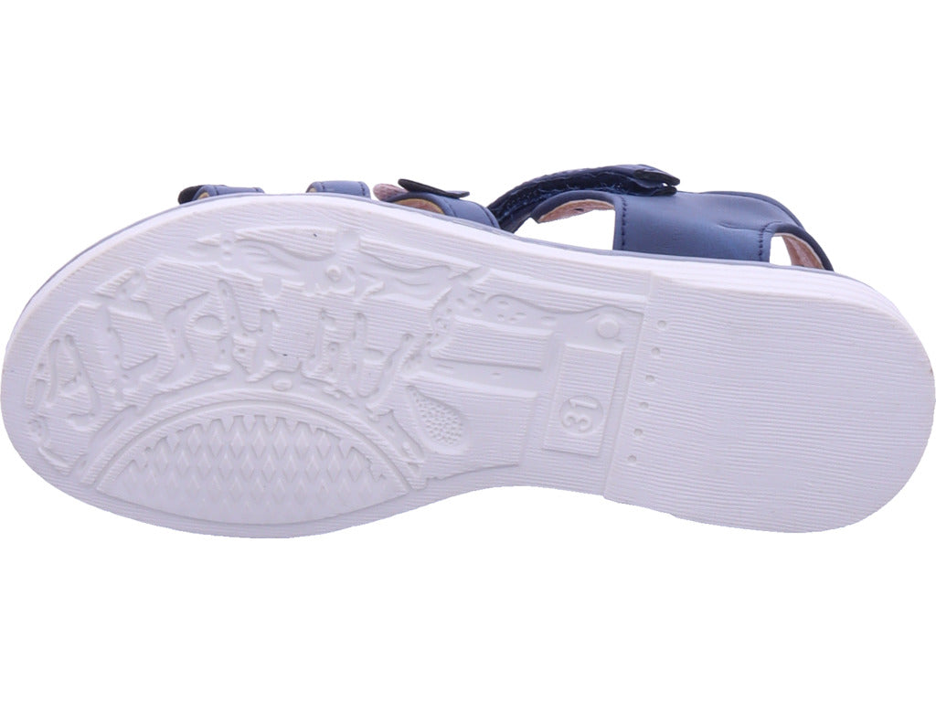 Indigo Mädchen Halbschuh  in blau