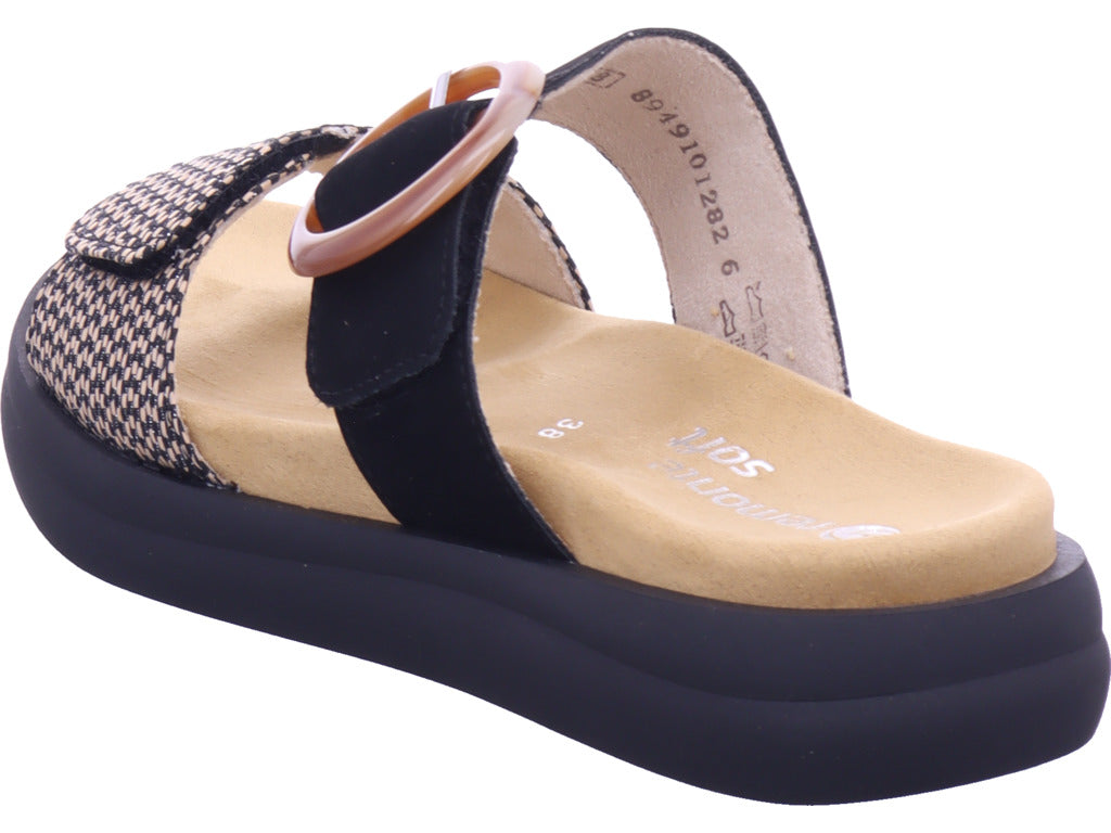 Remonte Damen Pantolette Remonte Sandale in schwarz