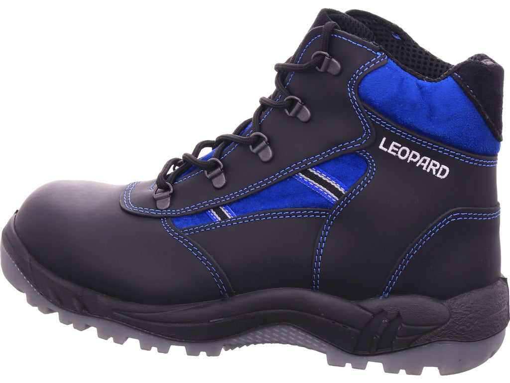 Leopard Herren Arbeitsschuh Sicherheitsknöchelstiefel S2 in schwarz