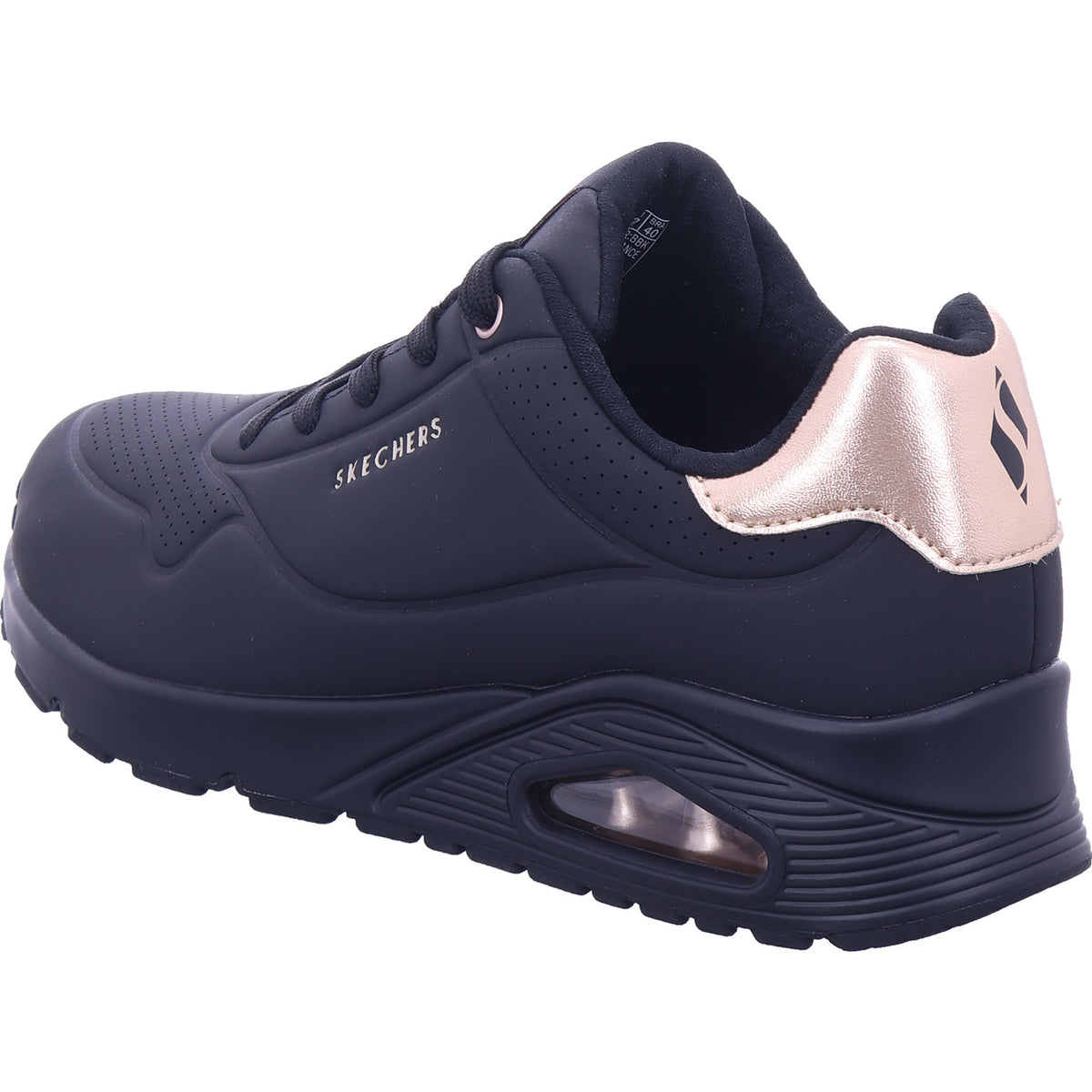 SKECHERS Damen Sneaker Uno Golden Air in schwarz