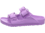 Birkenstock Mädchen Pantolette Arizona Flower Eva Kids in lila