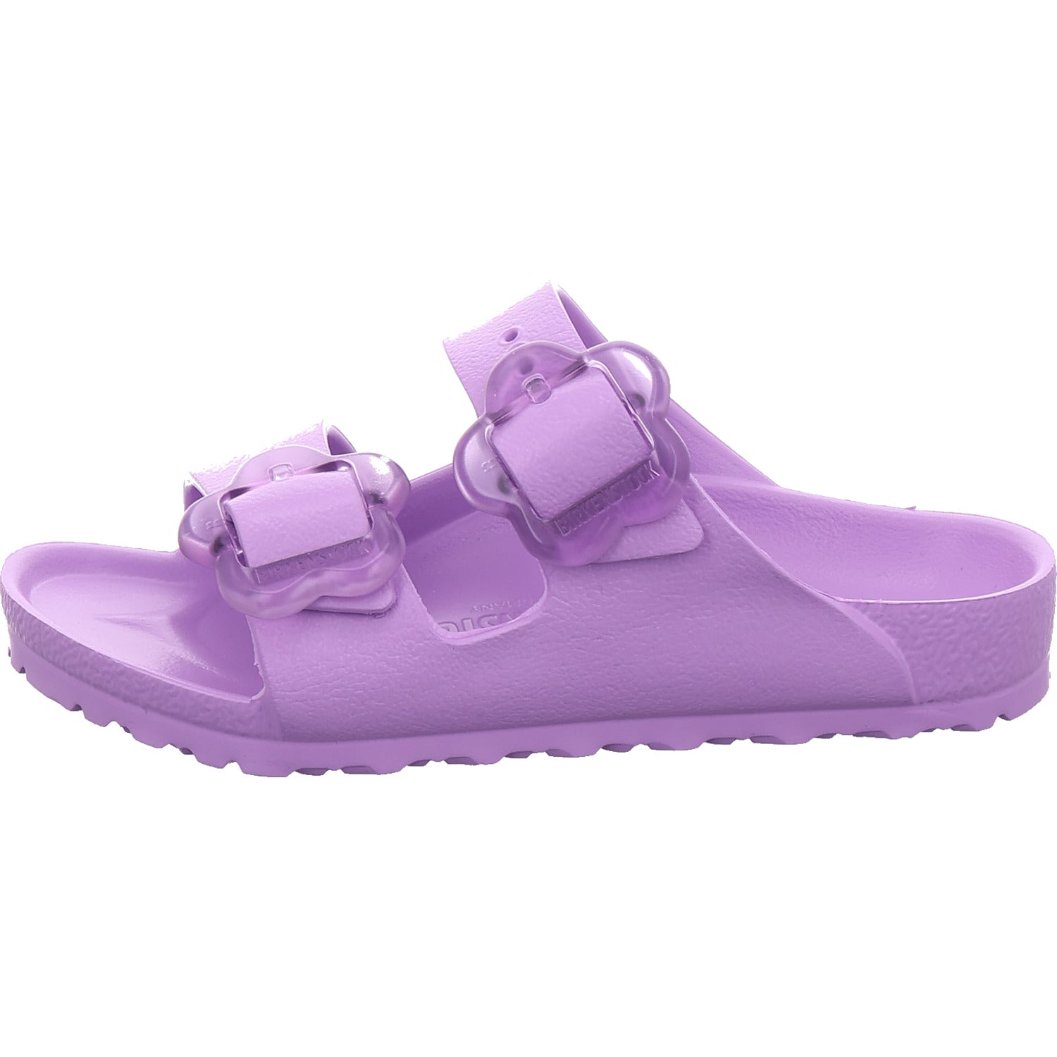 Birkenstock Girls' Arizona Flower Eva Mule in Lilac