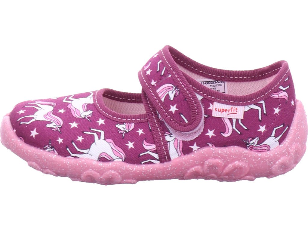 Dívčí pantofle Legero, textilní pantofle \ Bonny v červené barvě