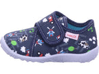 Superfit Chlapecké bačkory Textilní \ Spotty v modré