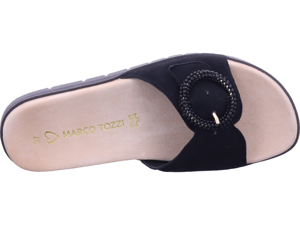 Marco Tozzi Damen Pantolette  in schwarz