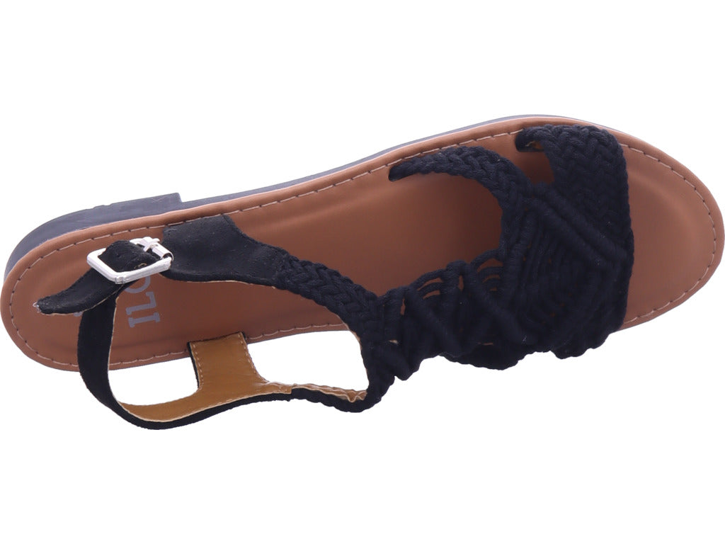 ILC Damen Sandalette  in schwarz