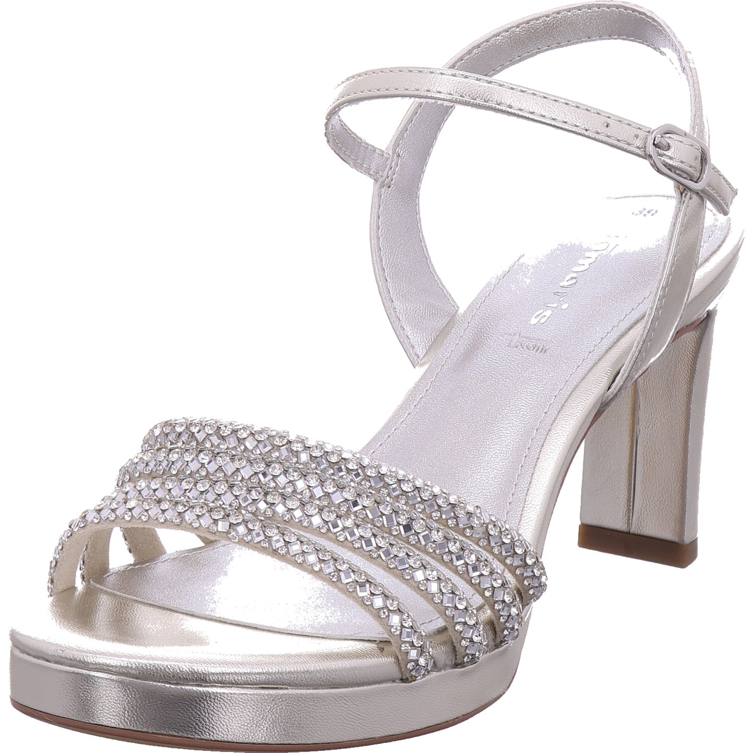 Tamaris Women's Sandals in Platinum