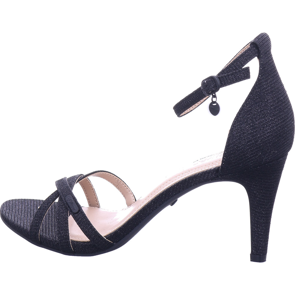 s.Oliver Damen Sandalette  in schwarz