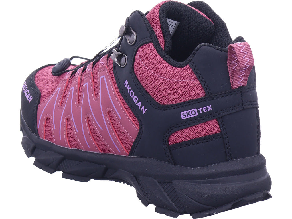 Dámské turistické boty Skogan v červené barvě