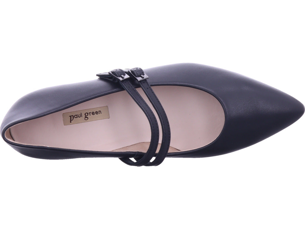 Paul Green Damen Ballerina  in schwarz