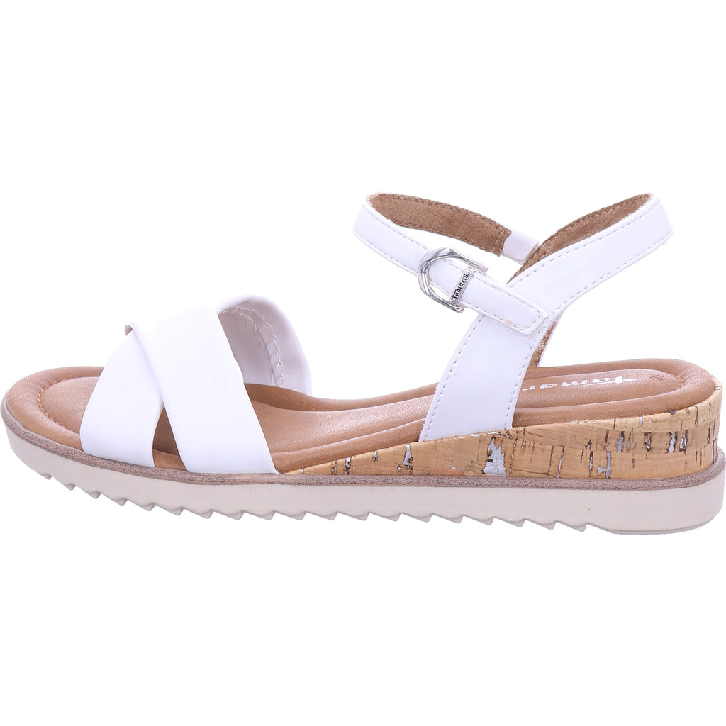Tamaris Damen Pantolette  in weiß