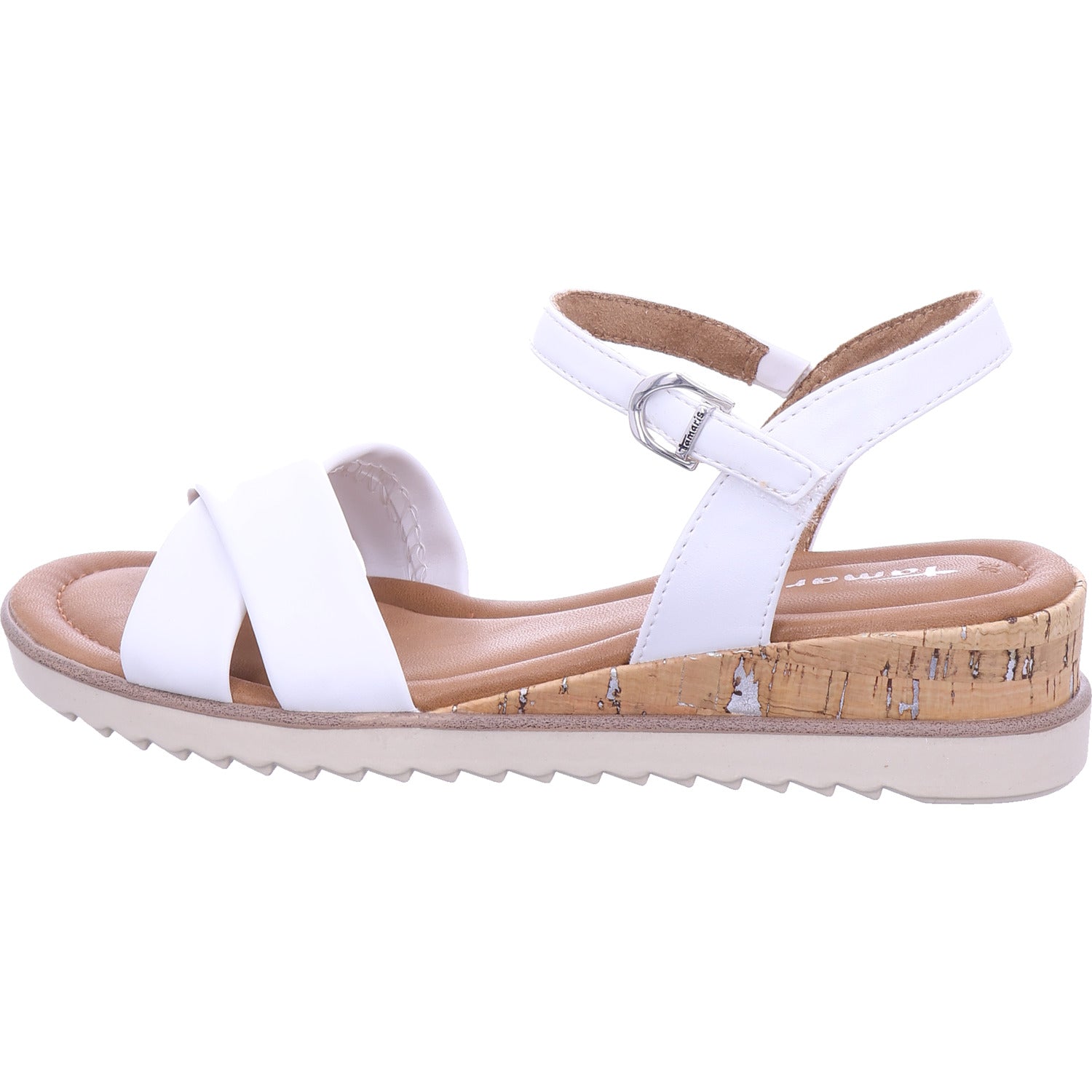 Tamaris Damen Pantolette  in weiß