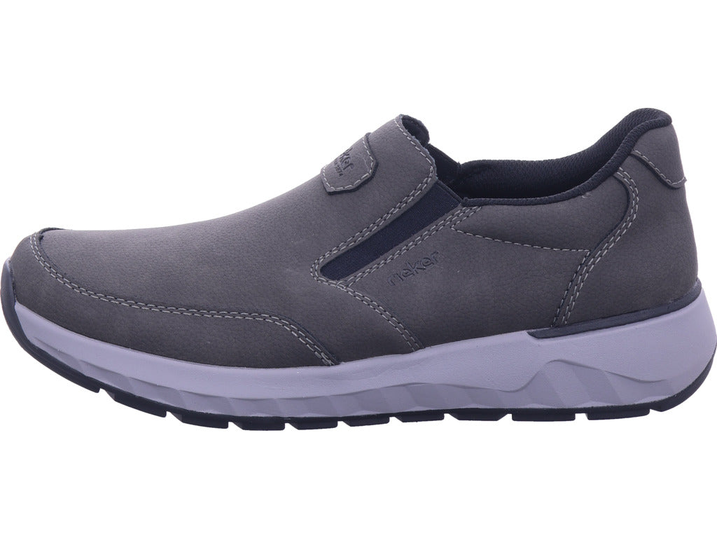 Rieker Herren Slipper Hwk Herren Halbschuhe in grau