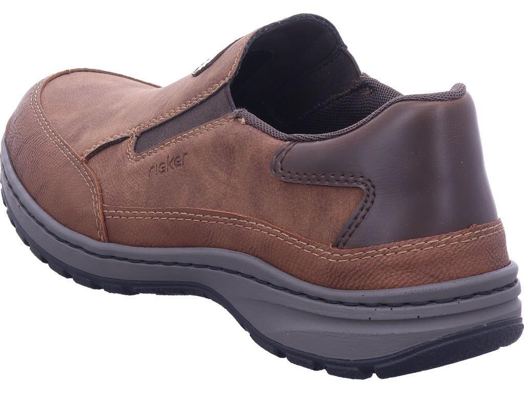 Rieker men's slippers Hwk men's low shoes in brown