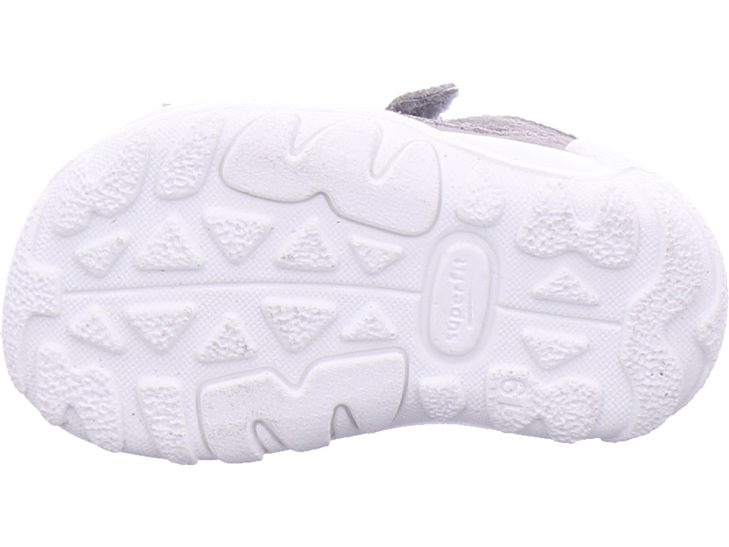 Superfit Jungen Sandalette Sandale Leder \ Flow in grau