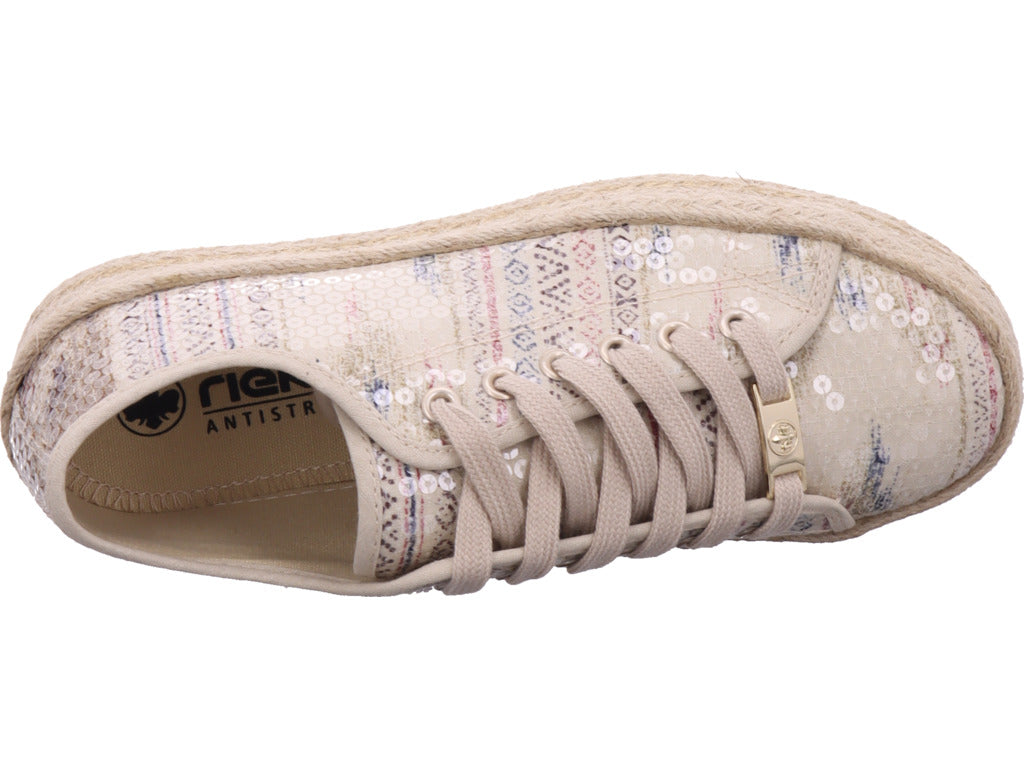 Rieker Women's Sneakers Fsk Women's Low Shoes in beige