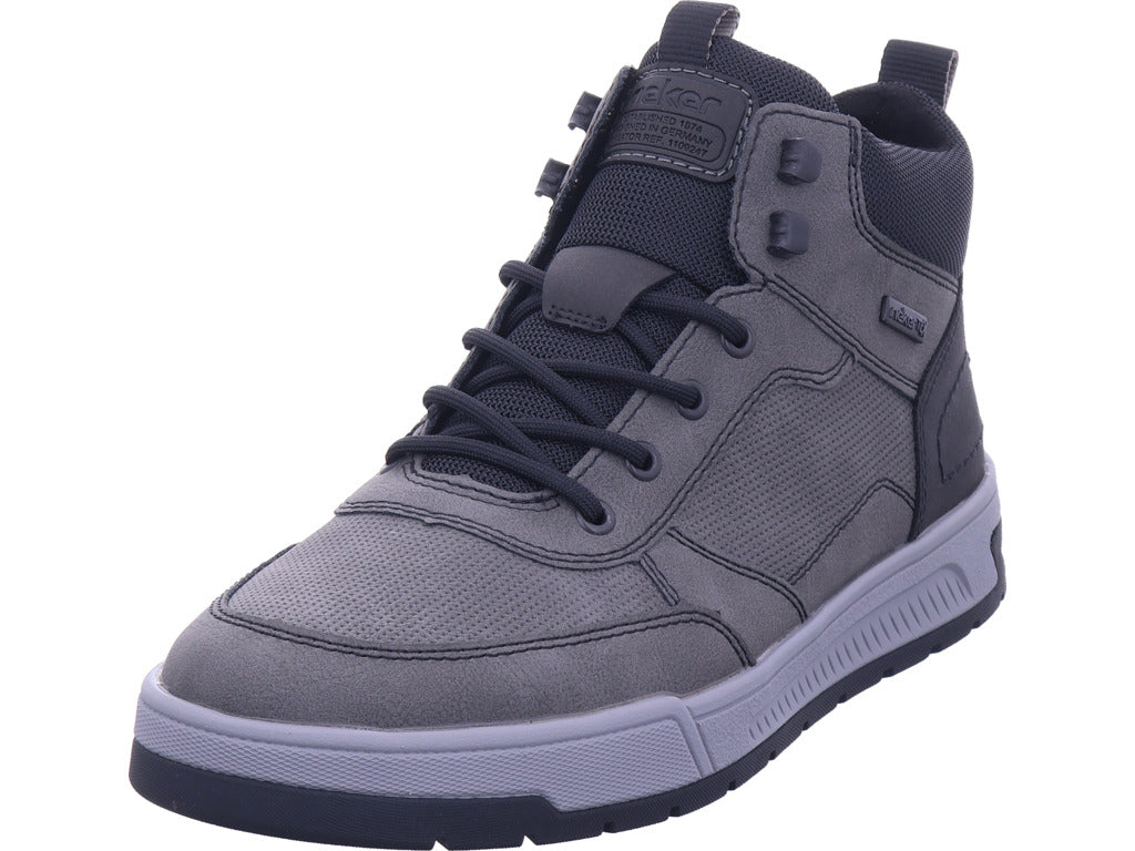Rieker men's lace-up boots Hwk men's boots in grey