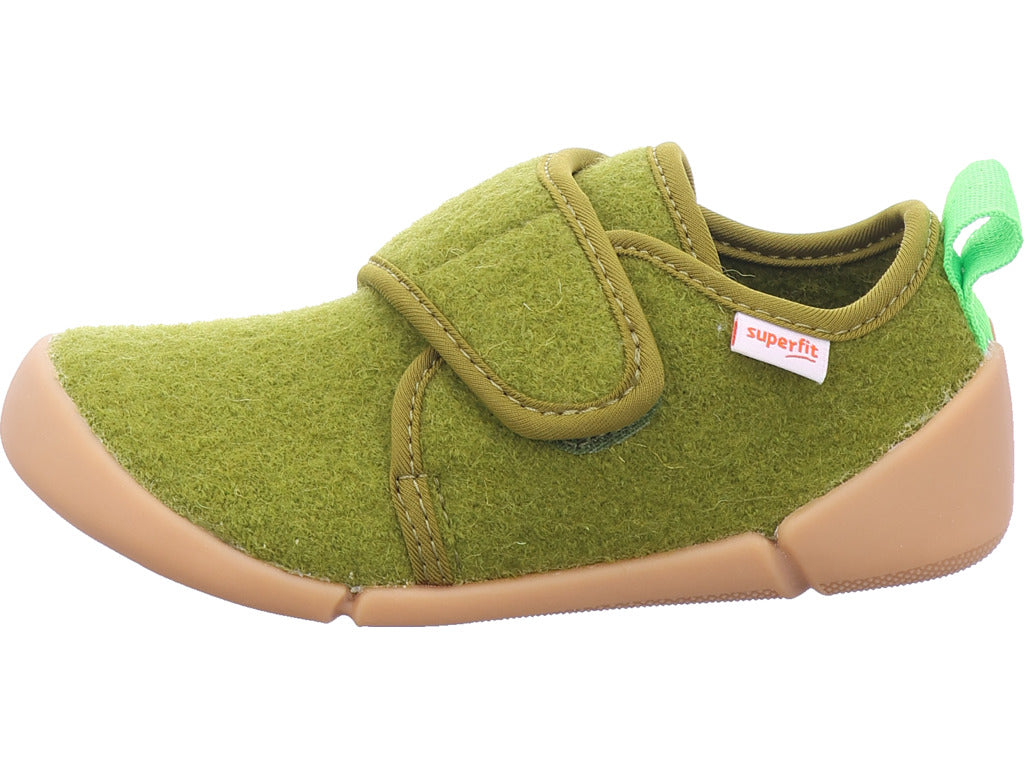 Superfit Unisex – dětská domácí obuv textilní \ Venti v zelené