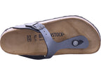 Pantofle Birkenstock Gizeh Bf Metallic Black v černé barvě