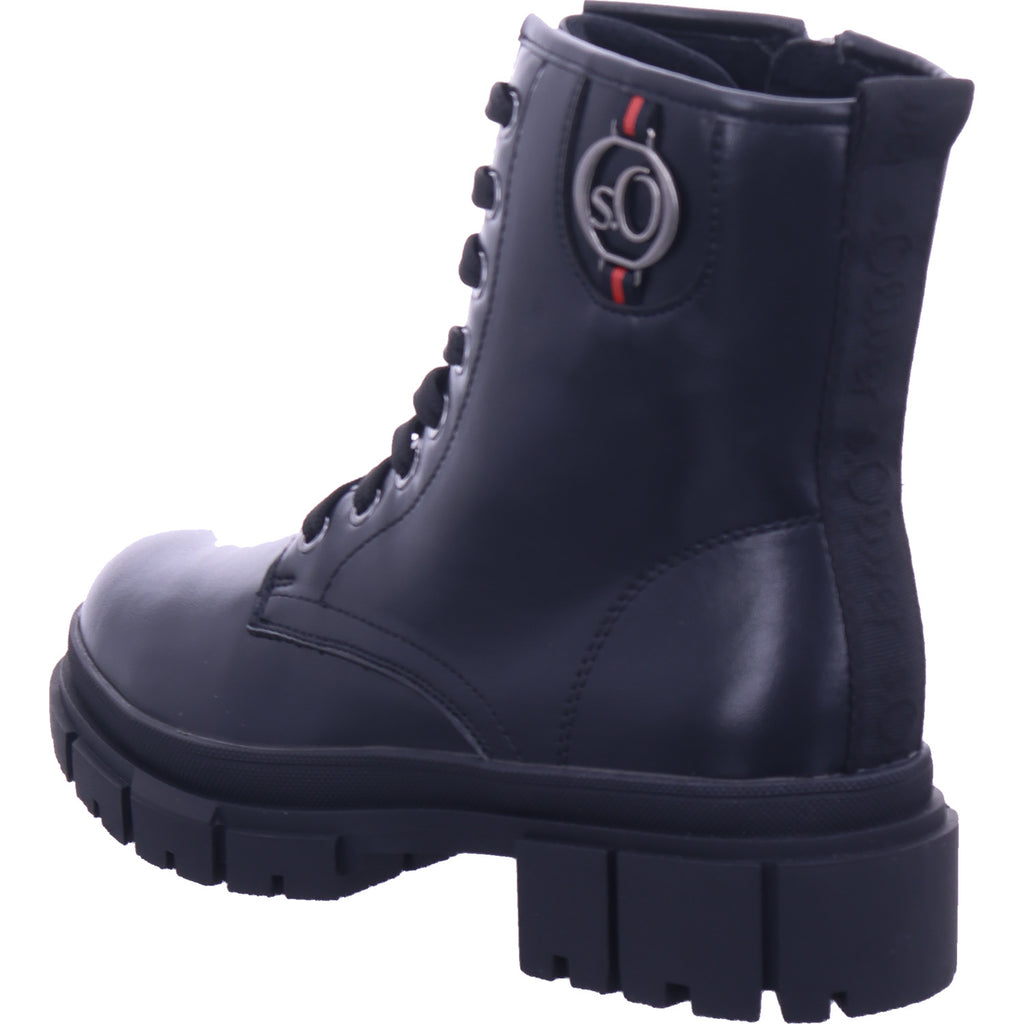 s.Oliver Damen Stiefelette  in schwarz