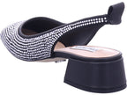 Steve madden Dámské lodičky Smitten Sandal Rhinestone v černé barvě