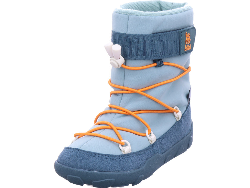 Affenzahn Boys' Moon Boots Snowboot Snowy Bunny in green