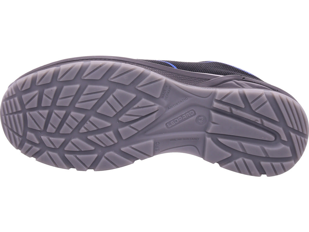 Leopard men's work shoes in black