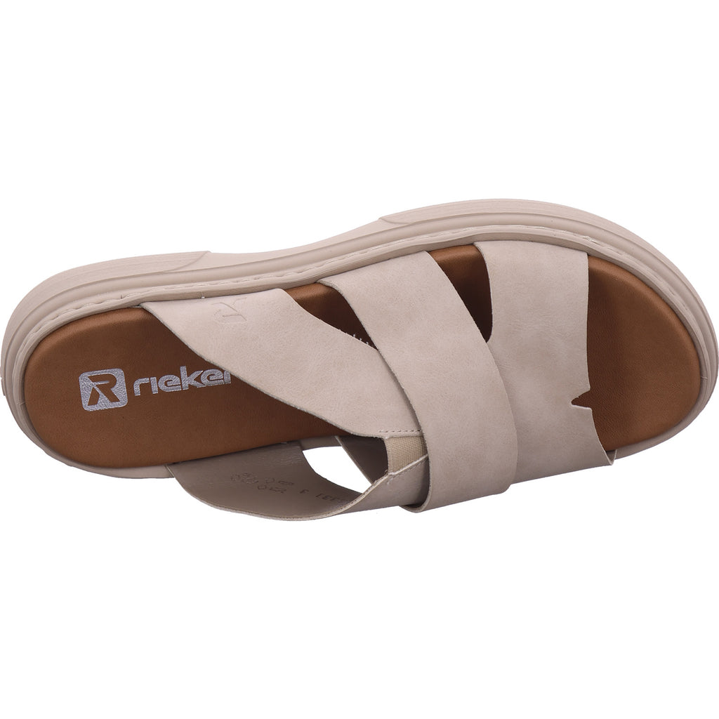 Rieker Damen Pantolette  in beige