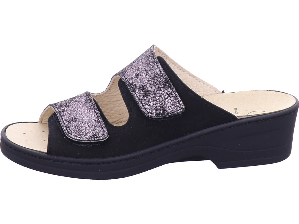 Algamare Damen Pantolette  in schwarz