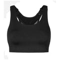Snocks Damen Unterwäsche Sports Bra Mesh Cross in schwarz